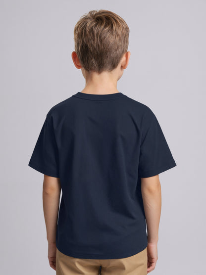 ' White 67 Number Print T-Shirt - Short Sleeve Round Neck Casual Summer Top with Black '67' Chest Number, Machine Washable Shirt, & Casual Attire - Age 4-12 Years (Regular Fit)