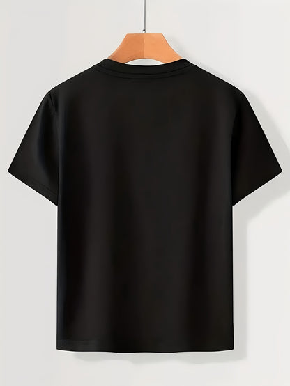 Boys' Skull Graphic T-Shirt - Breathable Moisture-Wicking Soft Polyester, Lightweight Round Neck Short Sleeve Tee for Summer Play, Outdoor Sports & Casual Wear - Machine Washable Regular Fit for Youngsters to Teens, Halloween