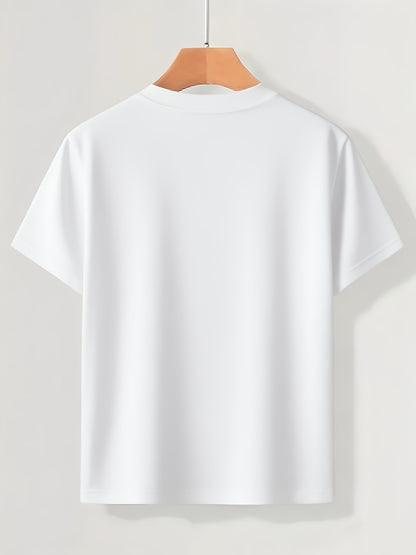 Boys' Skull Graphic T-Shirt - Breathable Moisture-Wicking Soft Polyester, Lightweight Round Neck Short Sleeve Tee for Summer Play, Outdoor Sports & Casual Wear - Machine Washable Regular Fit for Youngsters to Teens, Halloween