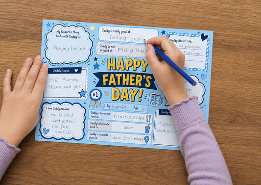 Personalised Father's Day Card - All About Daddy - Fun Fathers Day Gift